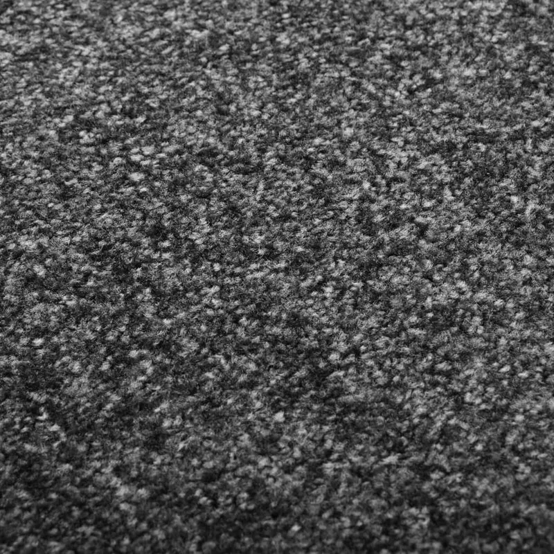 Paillasson lavable 120 x 180 cm polyamide anthracite et PVC antidérapant DEC040599