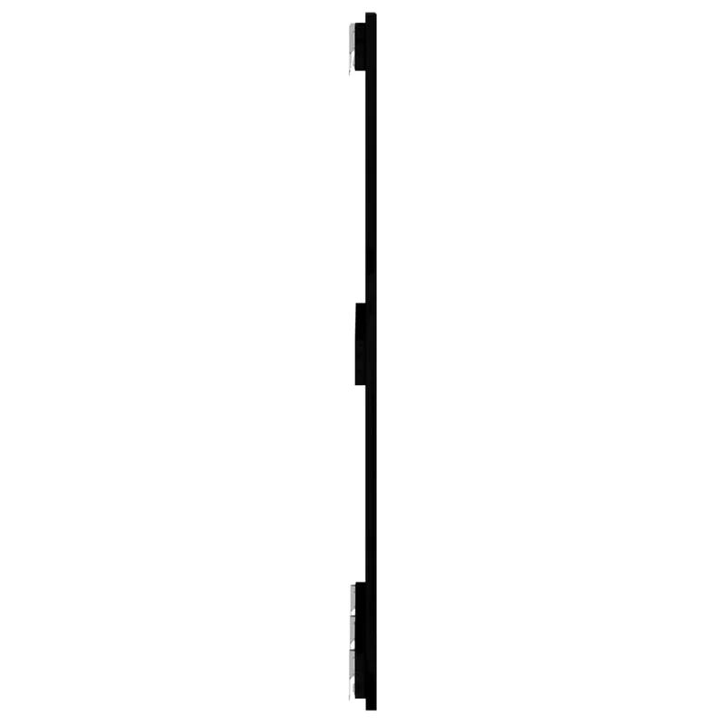 Tête de lit accessoire couchage chambre à coucher meuble murale 166 x 3 x 90 cm bois massif noir TDL0202519