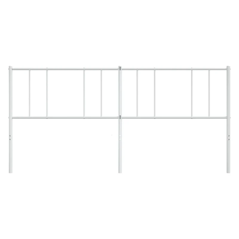 Tête de lit accessoire couchage chambre à coucher meuble 200 cm métal blanc TDL0202464