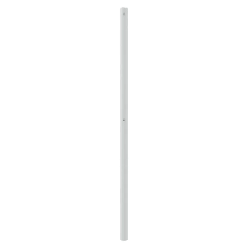 Tête de lit accessoire couchage chambre à coucher meuble 200 cm métal blanc TDL0202464