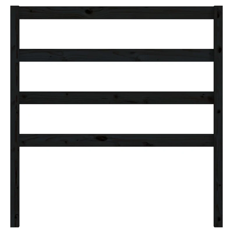 Tête de lit accessoire couchage chambre à coucher meuble 95 x 4 x 100 cm bois de pin noir TDL0202054