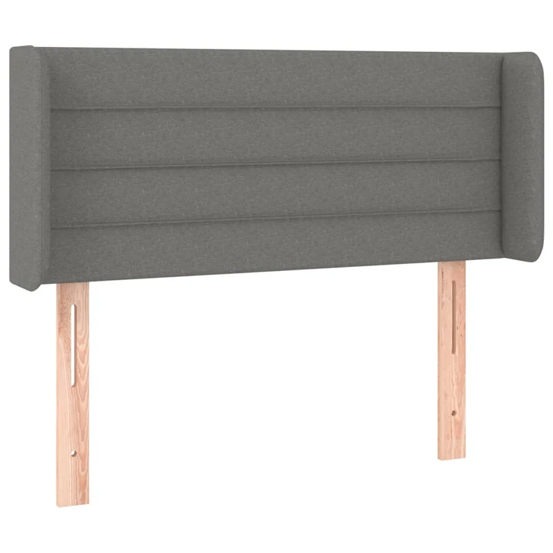 Tête de lit accessoire couchage chambre à coucher meuble à LED 83 x 16 x 78/88 cm tissu gris foncé TDL0201020