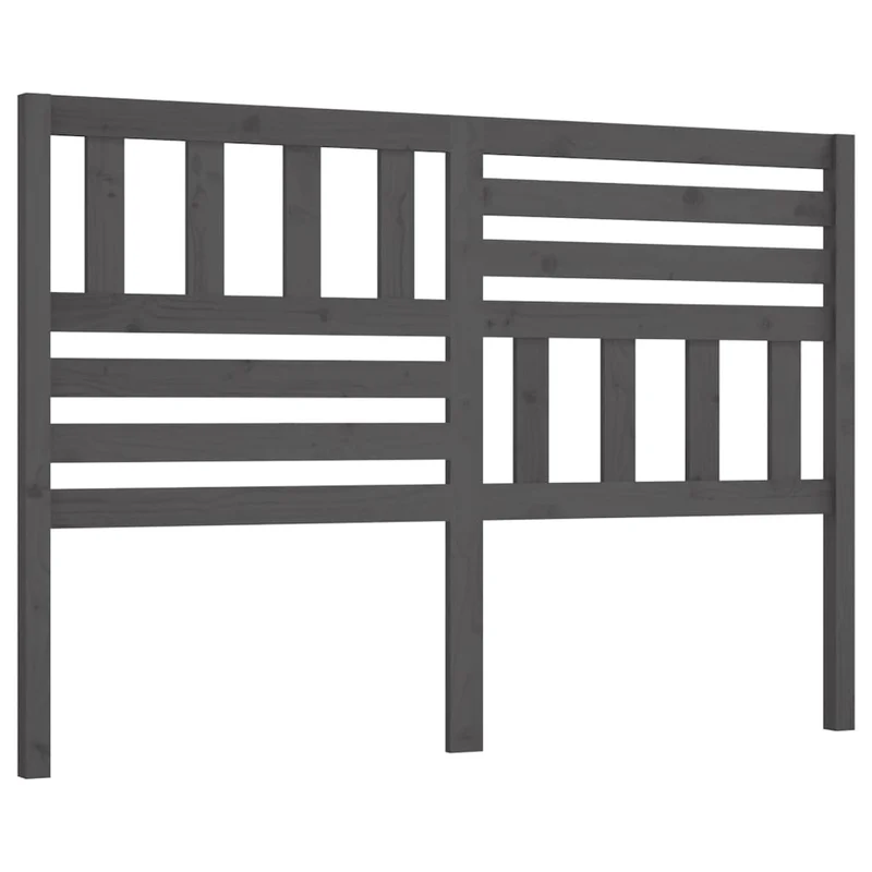 Tête de lit accessoire couchage chambre à coucher meuble 126 x 4 x 100 cm bois de pin gris TDL0203507