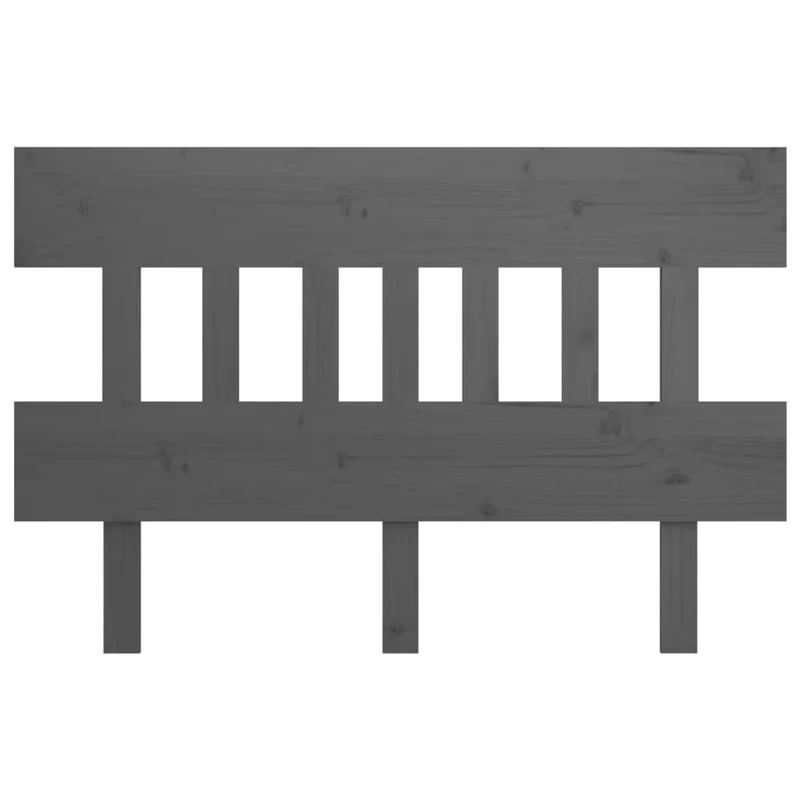 Tête de lit accessoire couchage chambre à coucher meuble 143,5 x 3 x 81 cm bois de pin gris TDL0203464