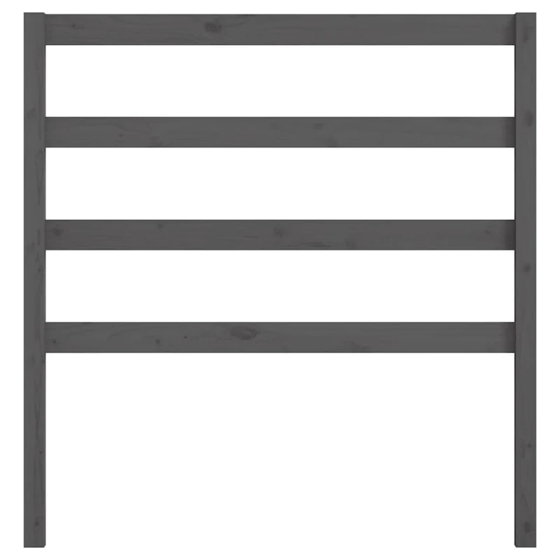 Tête de lit accessoire couchage chambre à coucher meuble 96 x 4 x 100 cm bois de pin gris TDL0203244