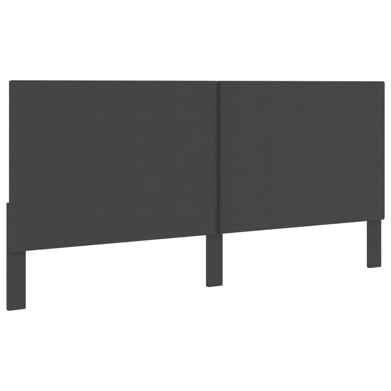 Tête de lit accessoire couchage chambre à coucher meuble 200 x 200 cm tissu gris foncé TDL0203150