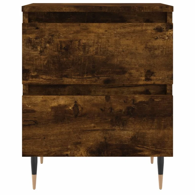Table de chevet avec tiroirs 40 x 35 x 50 cm bois d’ingénierie marron DEC033589