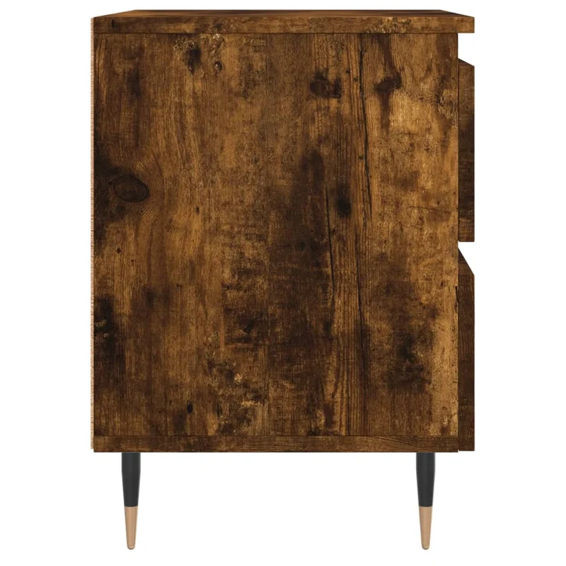 Table de chevet avec tiroirs 40 x 35 x 50 cm bois d’ingénierie marron DEC033589