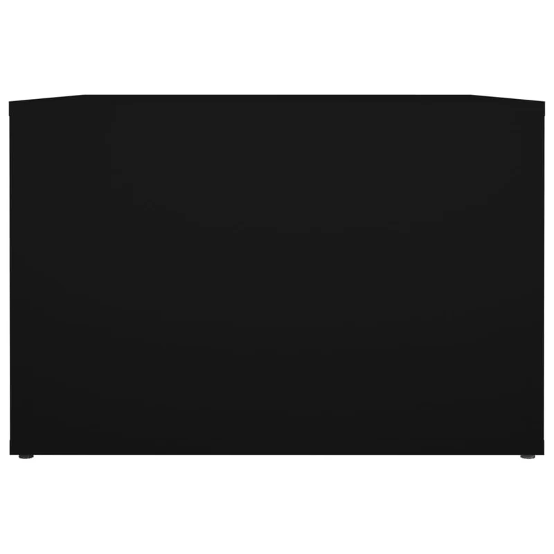 Table de chevet avec compartiment 57 x 55 x 36 cm bois d’ingénierie noir DEC034518