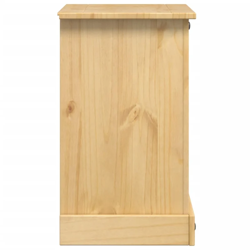 Table de chevet avec 3 tiroirs 53 x 39 x 66 cm bois de pin massif DEC033907
