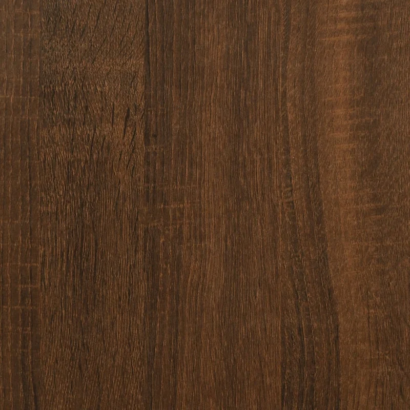 Table de chevet avec tiroirs et compartiments 60 x 35,5 x 45 cm bois d'ingénierie marron DEC033788
