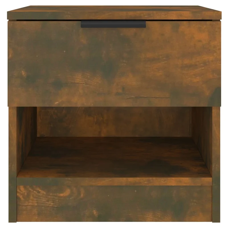 Table de chevet avec tiroir et compartiment 40 x 39 x 40 cm en bois d'ingénierie marron DEC033675