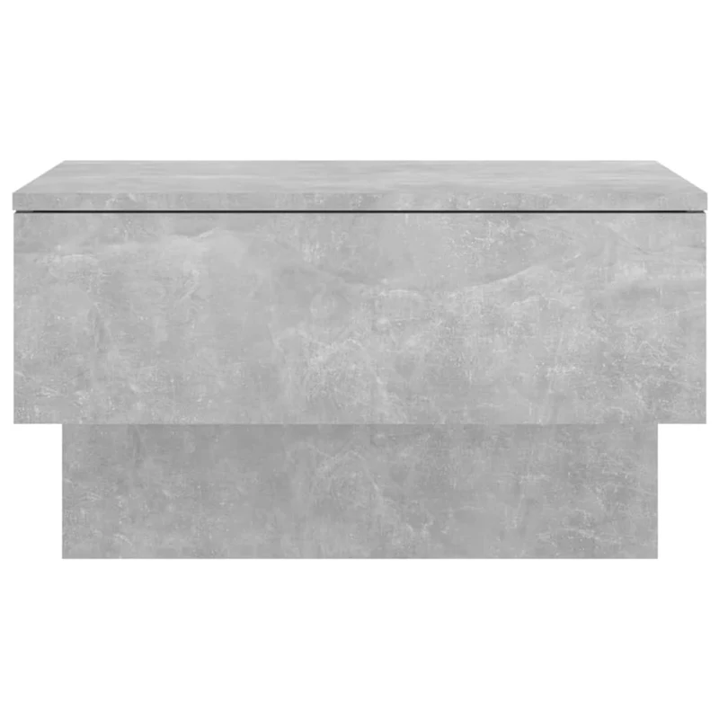 Table de chevet murale avec tiroir 60 x 40 x 40 cm en bois d'ingénierie gris DEC034295