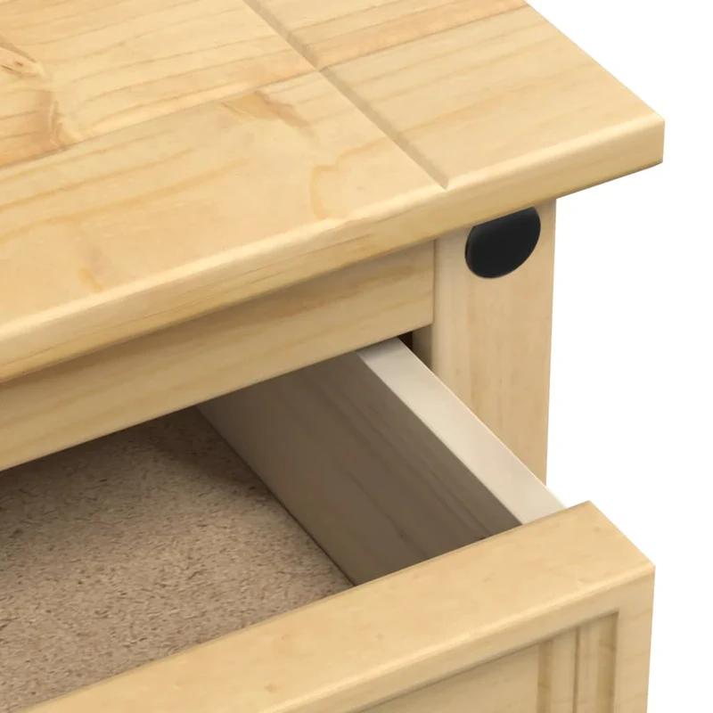 Table de chevet avec 4 tiroirs 53 x 39 x 84 cm bois de pin massif brun DEC033908