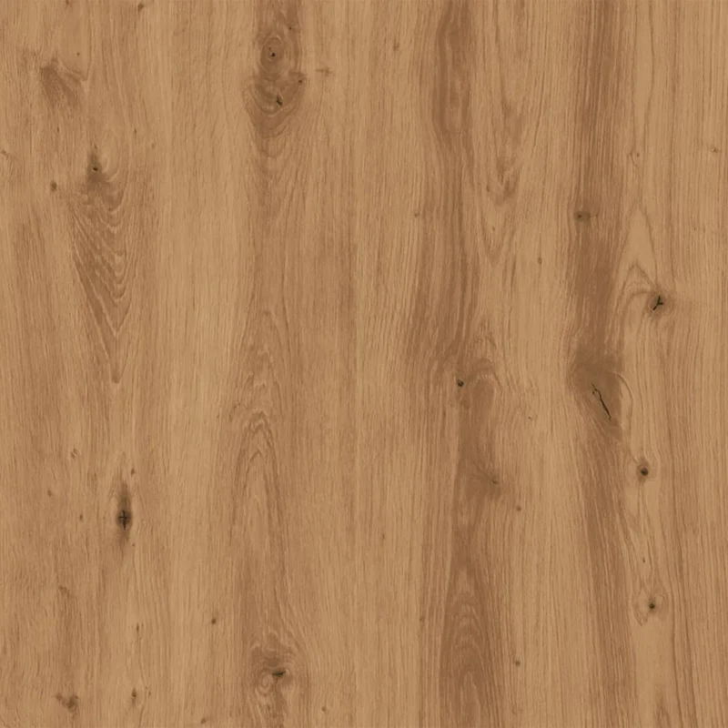 Table de chevet avec deux tiroirs 30 x 30 x 40 cm bois d'ingénierie couleur chêne DEC033530