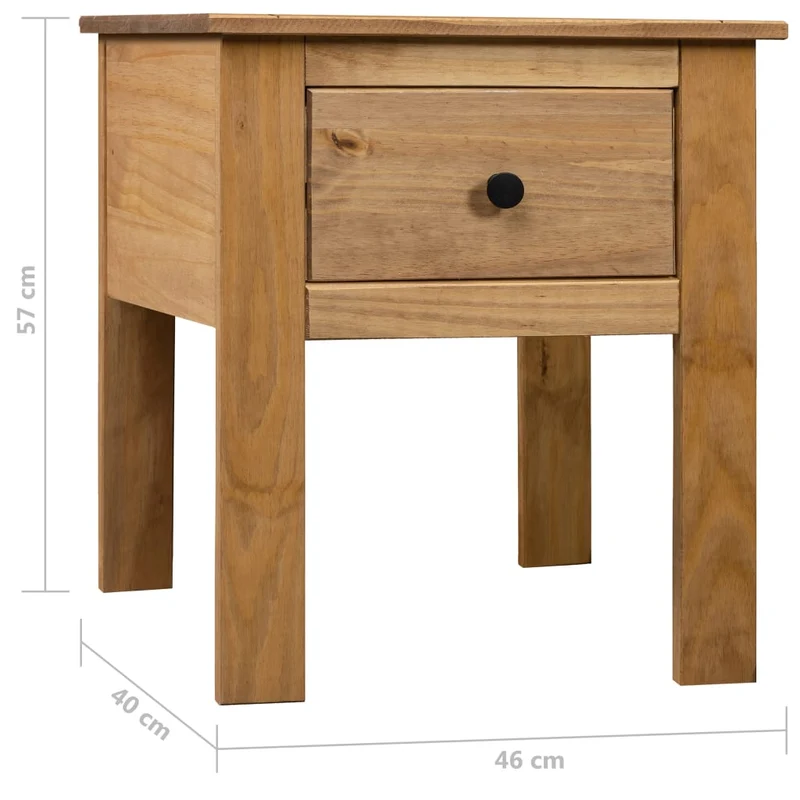 Table de chevet avec tiroir 46 x 40 x 57 cm bois de pin massif DEC033023
