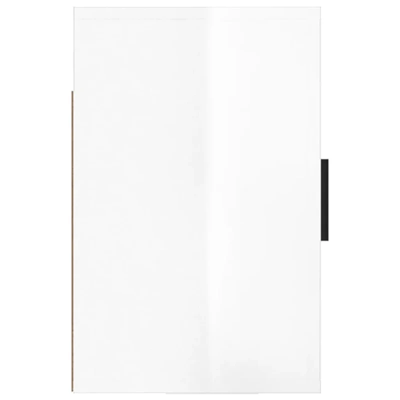Table de chevet avec compartiment avec porte 50 x 30 x 47 cm bois d'ingénierie blanc brilliant DEC034239