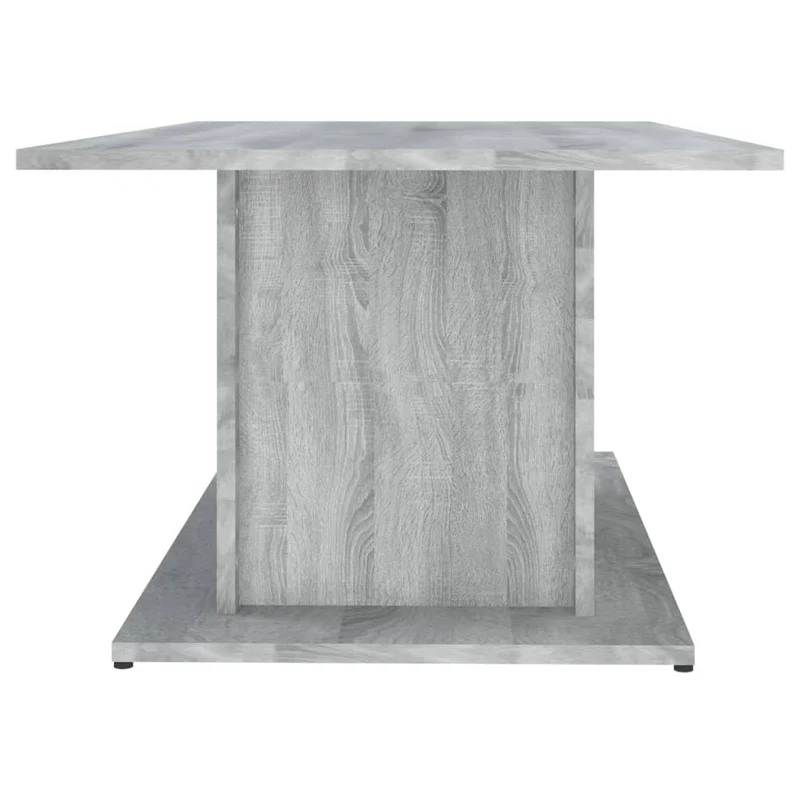 Table basse 102 x 55,5 x 40 cm bois d'ingénierie gris DEC039992