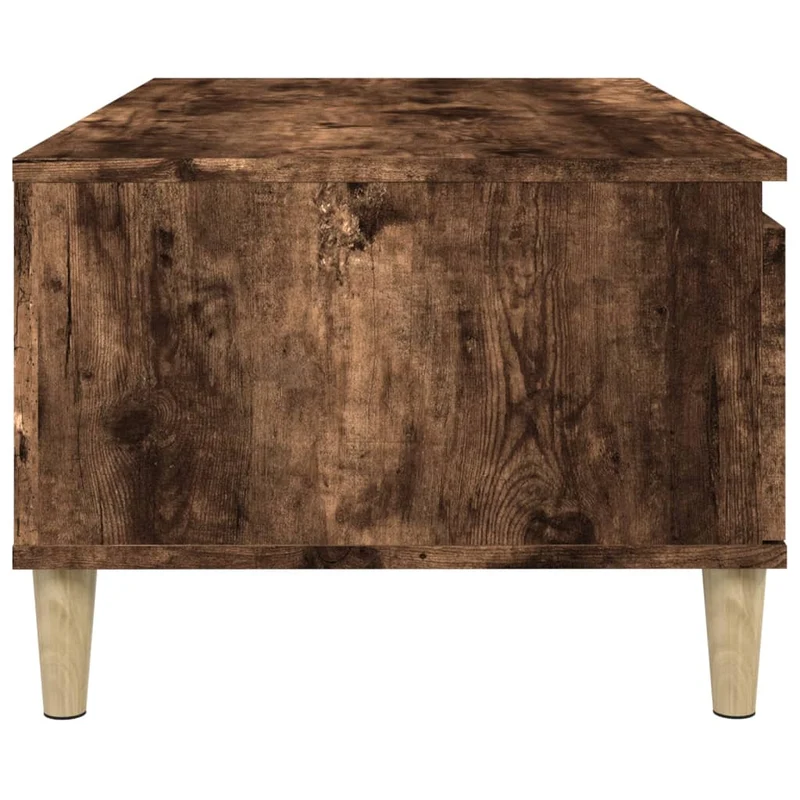 Table basse avec tiroirs design moderne 90 x 50 x 36,5 cm bois d'ingénierie marron DEC038529