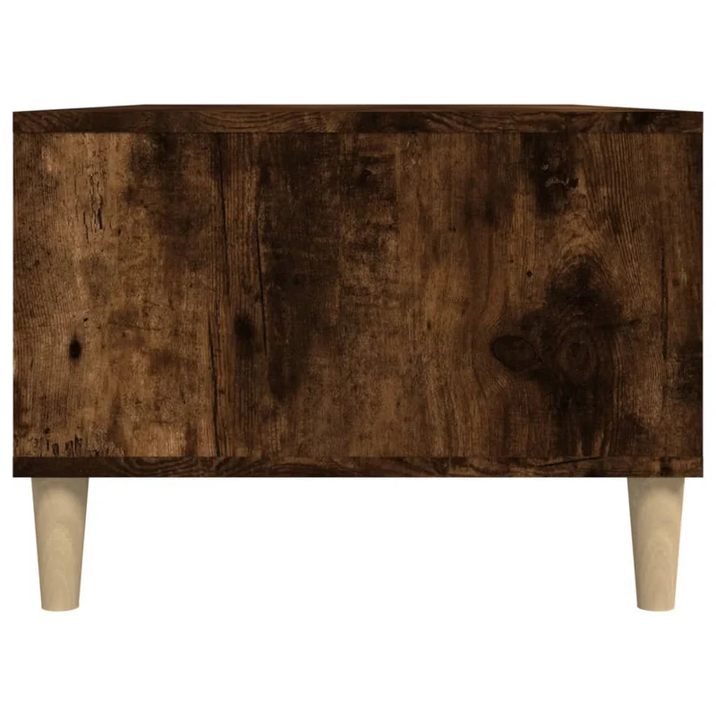 Table basse avec 2 compartiments design moderne 90 x 50 x 36,5 cm bois d'ingénierie marron DEC038521