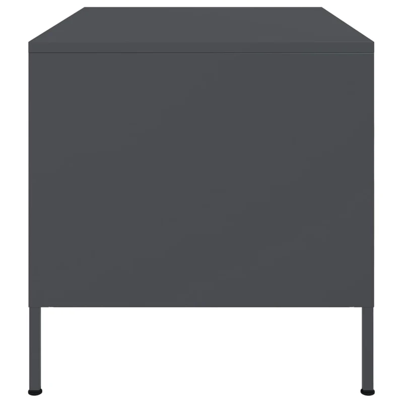 Table basse de salon design moderne 68 x 50 x 50,5 cm acier anthracite DEC037268