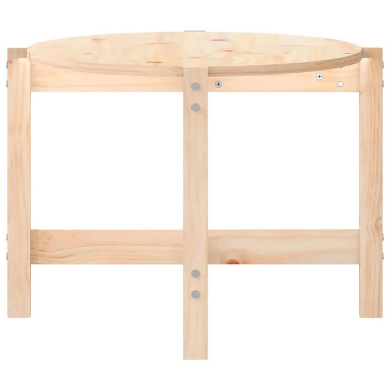 Table basse de salon design simple 118 x 63 x 45 cm bois massif de pin non traité DEC037014