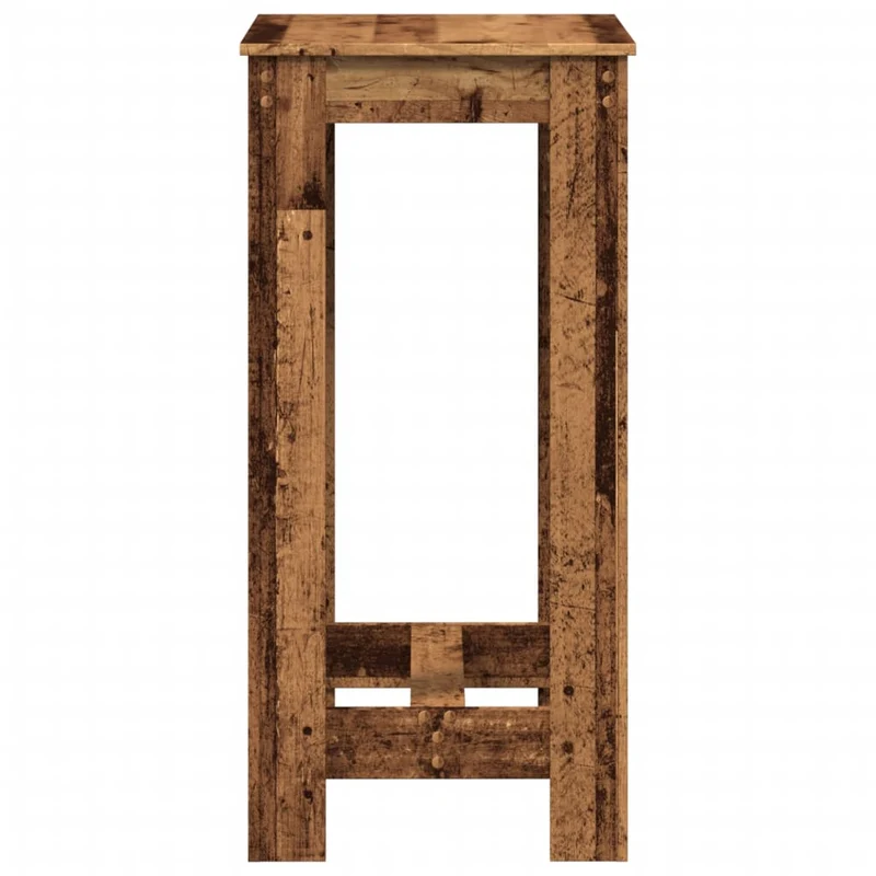 Table d’appoint multifonction 51 x 50 x 103,5 cm bois d'ingénierie couleur marron vieilli DEC036507