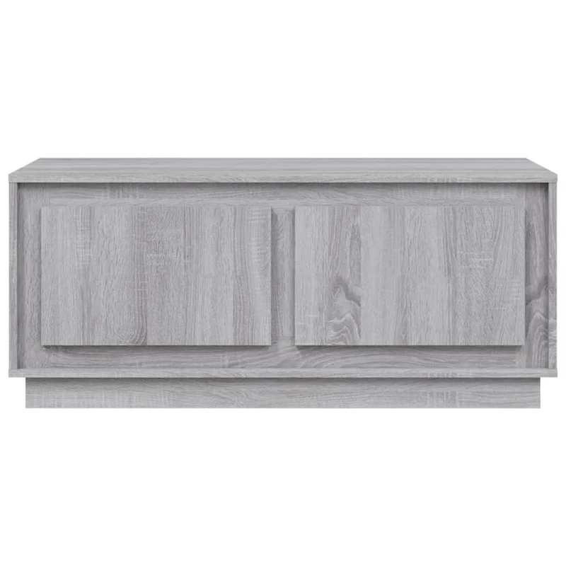 Table basse avec 2 compartiments 102 x 50 x 44 cm bois d'ingénierie gris DEC039989