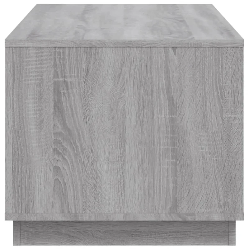 Table basse avec 2 compartiments 102 x 50 x 44 cm bois d'ingénierie gris DEC039989