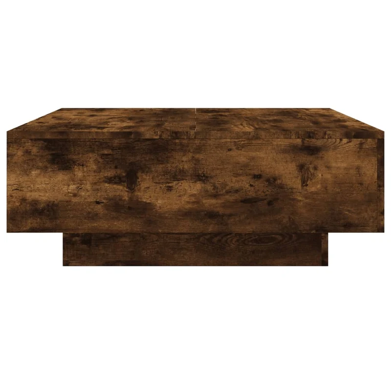 Table basse design rustique 80 x 80 x 31 cm bois d'ingénierie marron DEC038485
