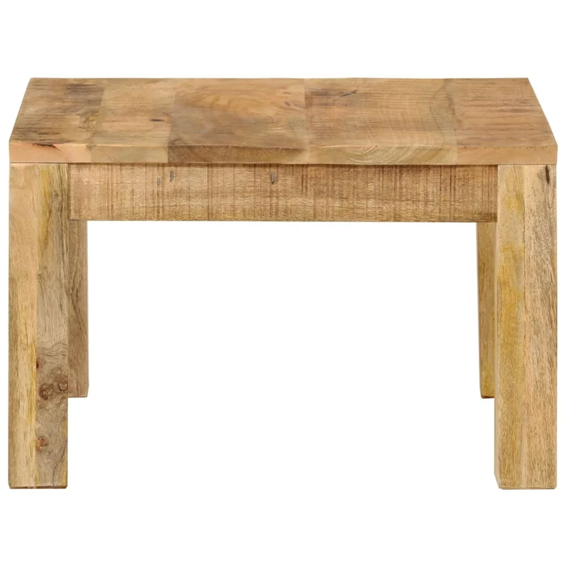 Table basse de salon design rustique 55 x 55 x 35 cm bois de manguier massif DEC037088
