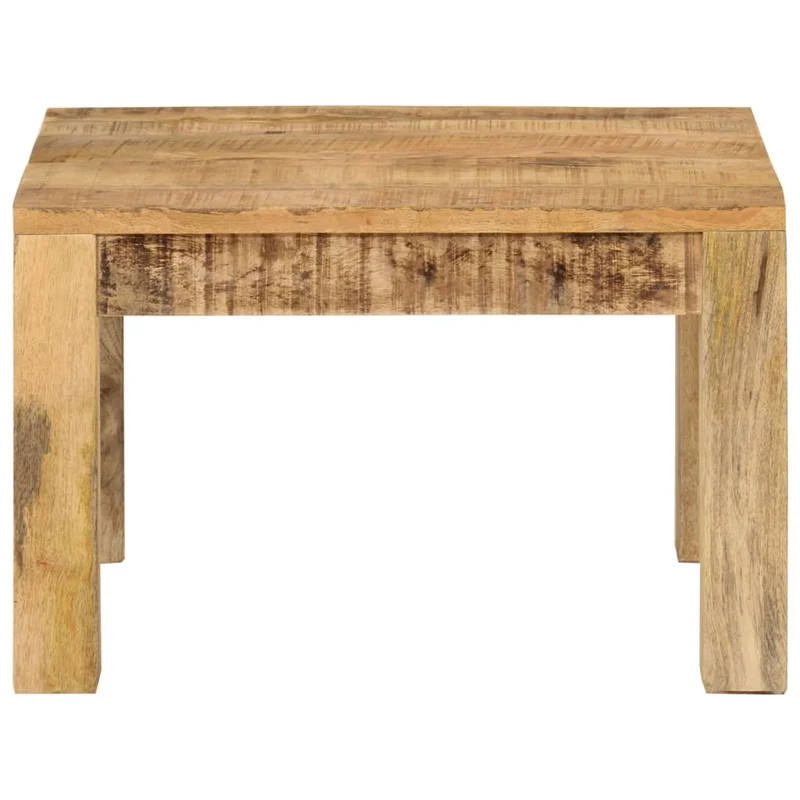 Table basse de salon design rustique 55 x 55 x 35 cm bois de manguier massif DEC037088