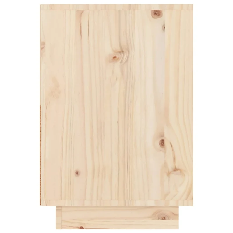 Table de chevet avec tiroir et compartiment ouvert 60 x 34 x 51 cm bois de pin non traité DEC033077