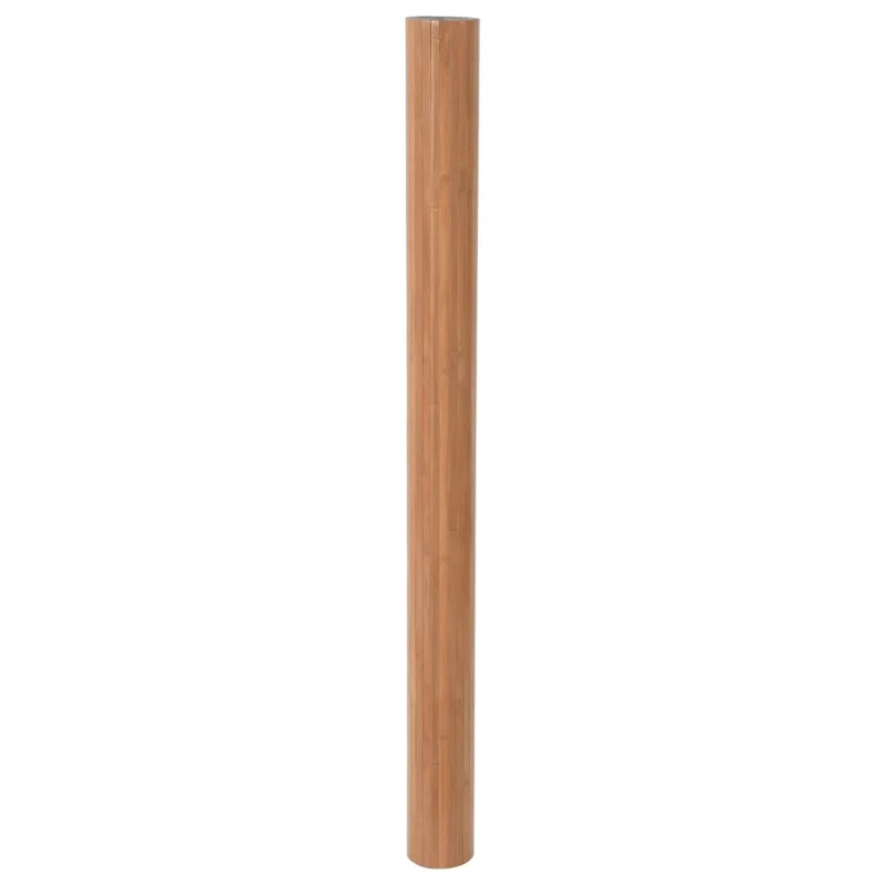 Paravent séparateur de pièce cloison 165 x 600 cm bambou marron clair DEC031156