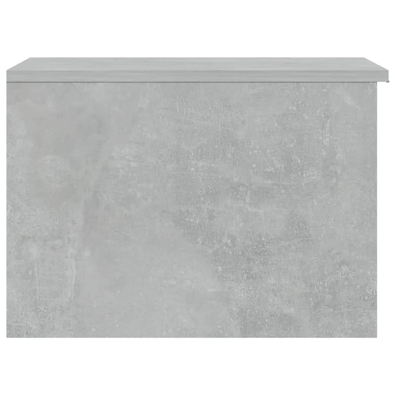 Table basse avec deux compartiments design moderne 50 x 50 x 36 cm bois d'ingénierie gris DEC039289