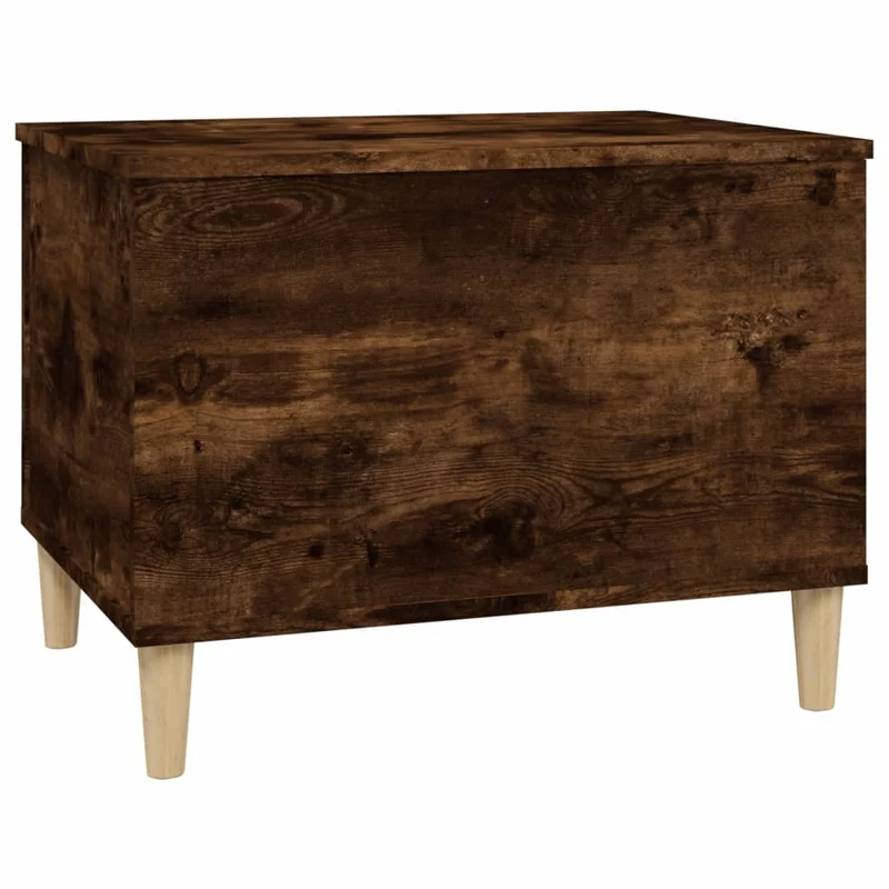 Table basse avec plateau relevable design rustique 60 x 44,5 x 45 cm bois d'ingénierie marron DEC038442