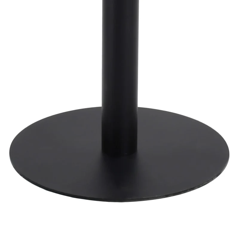 Table d'appoint auxiliaire design bistro 80 x 80 cm MDF marron et acier DEC036577