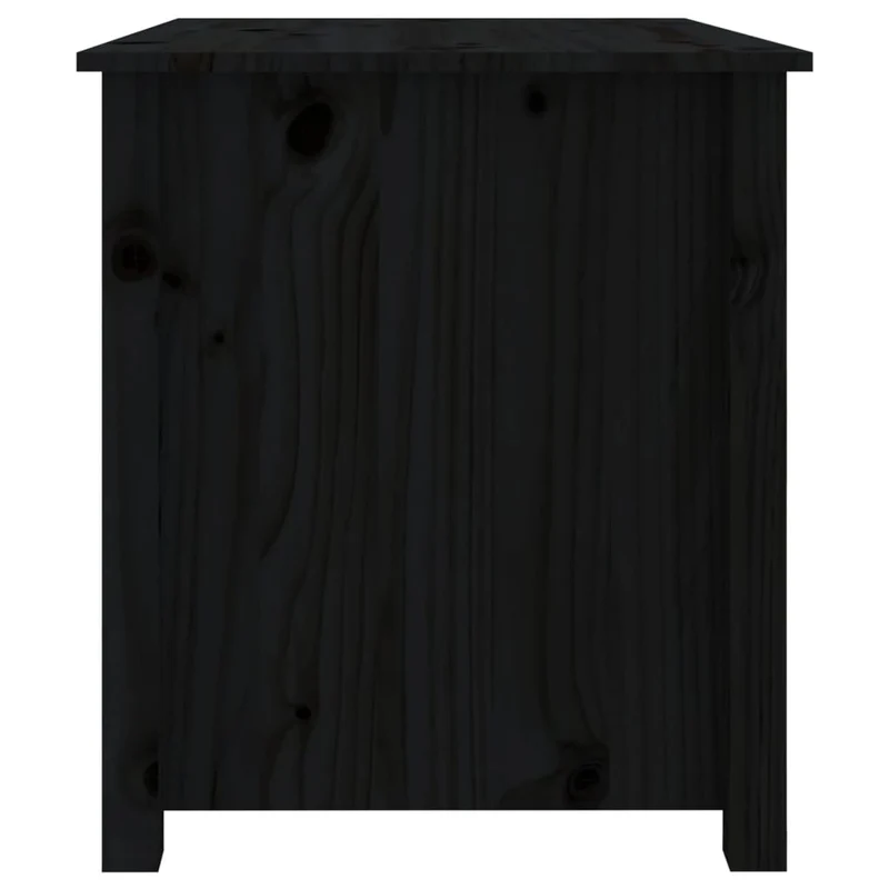 Table basse 4 compartiments design rustique classique 71 x 49 x 55 cm bois massif de pin noir DEC039744