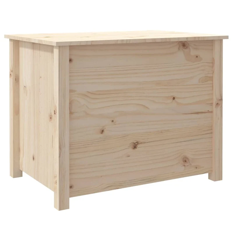 Table basse de salon 4 compartiments 71 x 49 x 55 cm bois massif de pin couluer chêne DEC037132