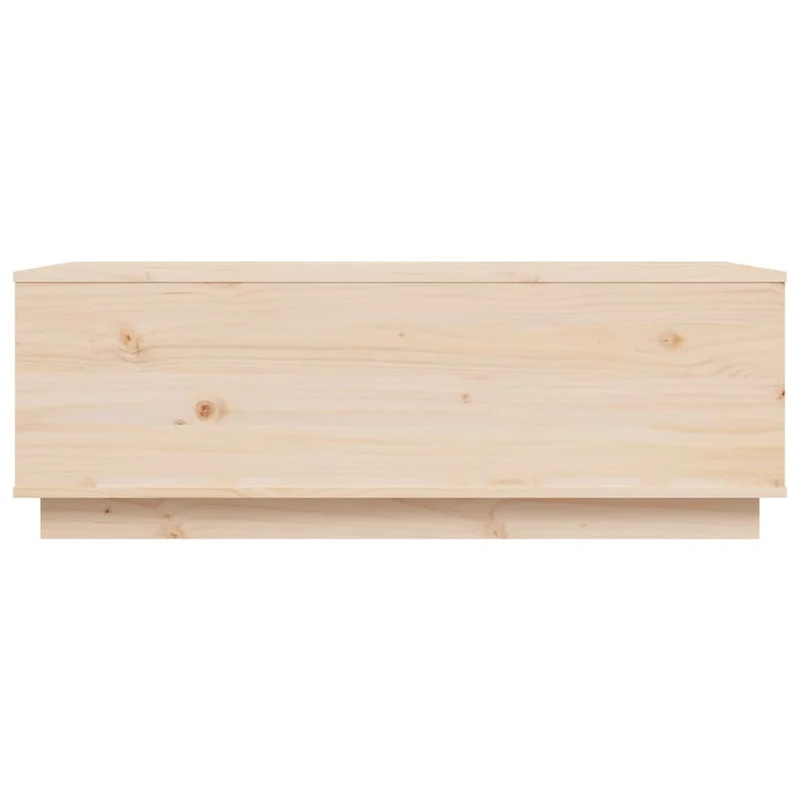 Table basse de salon avec dessus relevable design rustique 100 x 50 x 35 cm bois massif de pin DEC036926