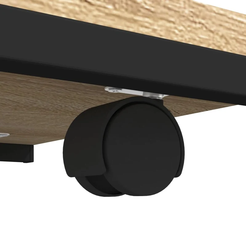 Table d'appoint en forme de C bout de canapé 50 x 35 x 55,5 cm en bois d'ingénierie et acier DEC032552