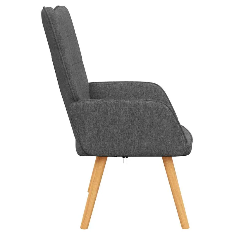 Fauteuil chaise de canapé design simple en tissu gris foncé DEC026687
