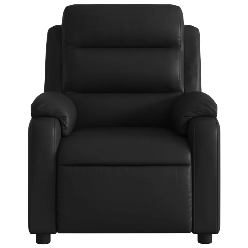 Fauteuil de relaxation TV fonction massage inclinable électrique 6 points de massage en PVC noir DEC027210