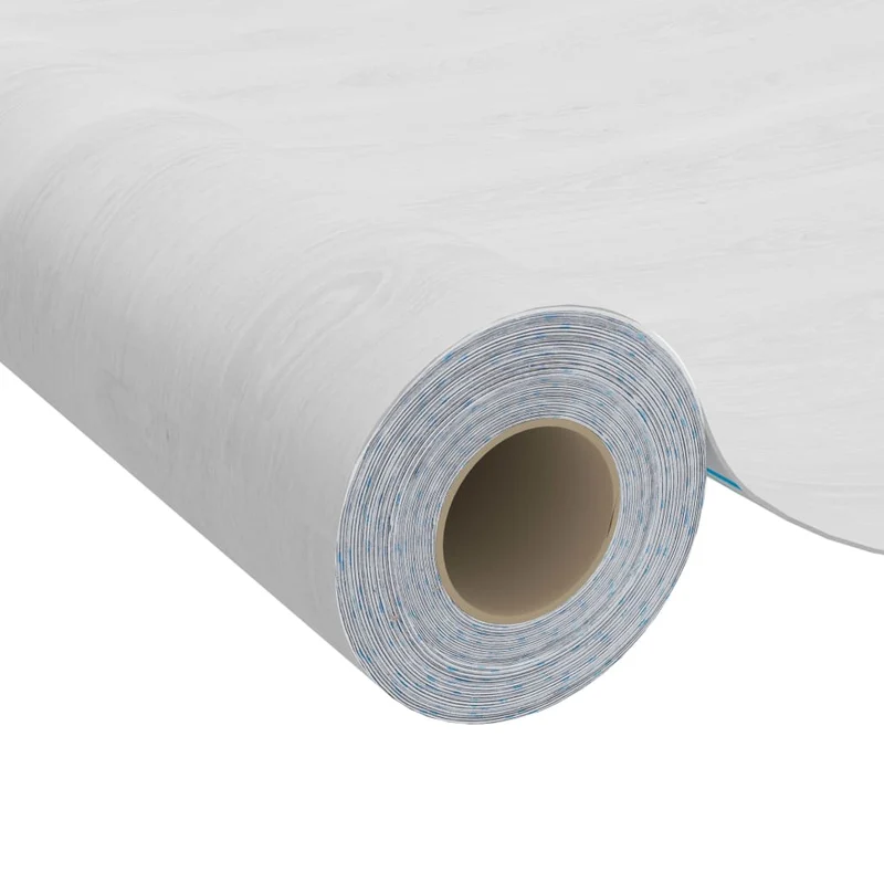 Film autoadhésif pour meubles Bois blanc 500x90 cm PVC DEC022133
