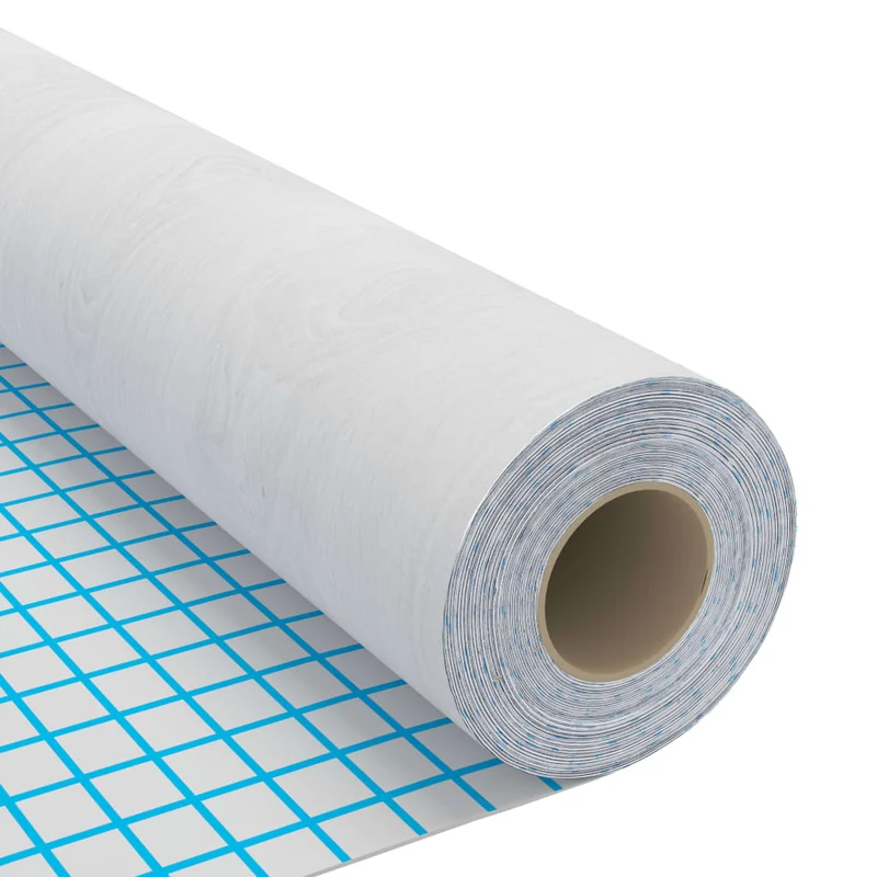 Film autoadhésif pour meubles Bois blanc 500x90 cm PVC DEC022133