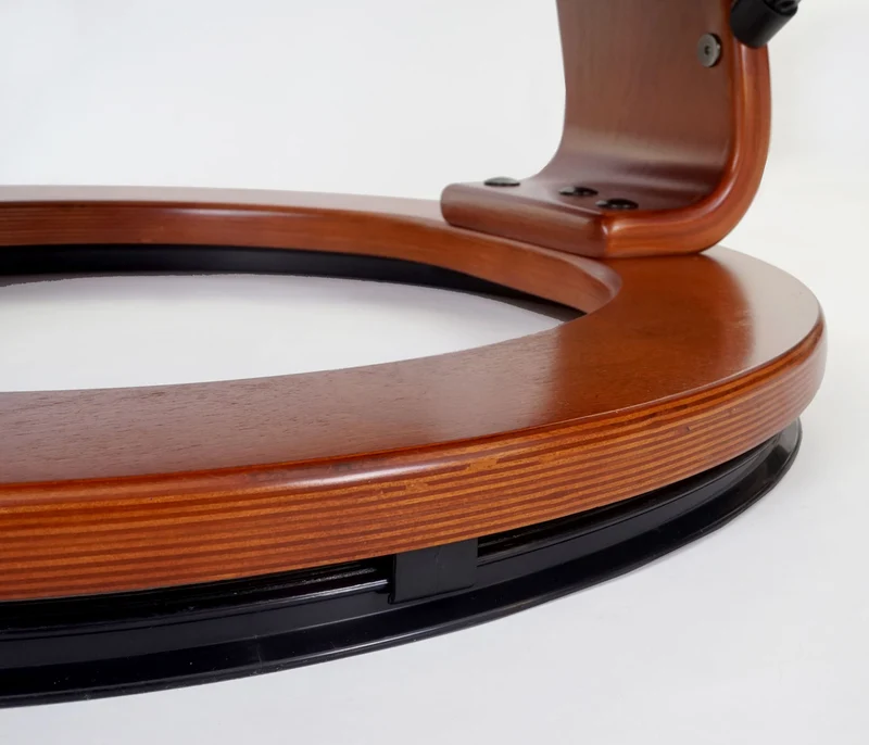 Fauteuil de relaxation TV pivotant et réglable avec repose-pieds et accoudoirs en tissu marron vieilli 04_0003677