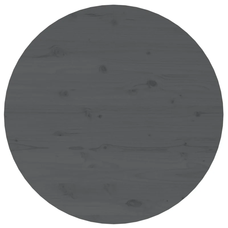 Table d'appoint chevet Ø 55 x 45 cm bois massif de pin gris DEC039418
