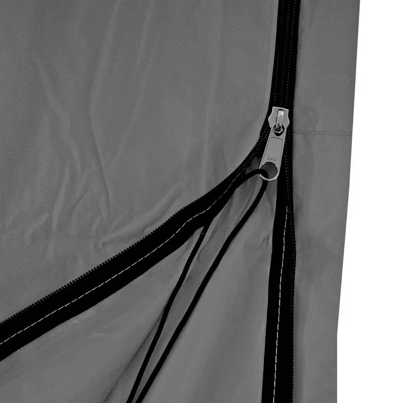 Housse de protection 370 cm pour parasol XXL Couverture avec fermeture éclair – Gris anthracite 04_0007040