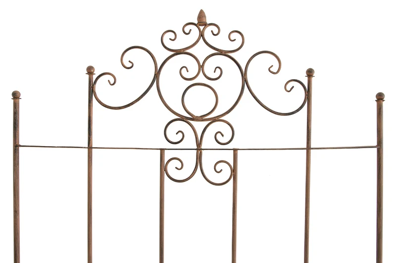Treillis support pour plantes grimpantes métal marron vieilli 10_0003895