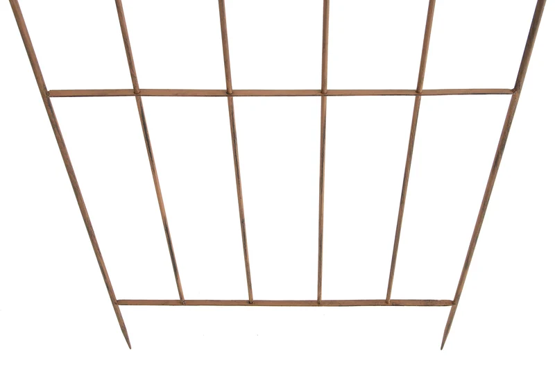 Treillis support pour plantes grimpantes métal marron vieilli 10_0003895